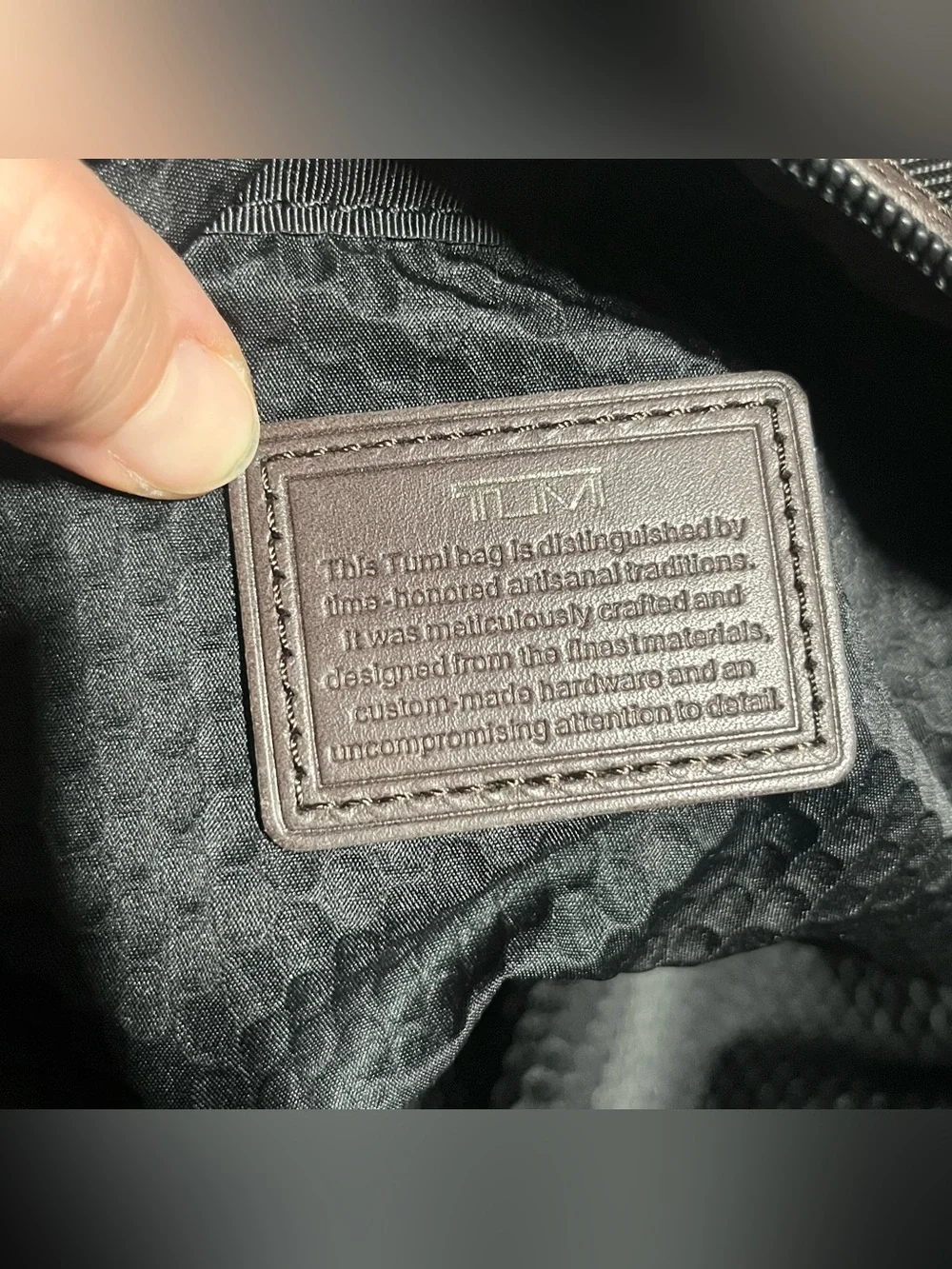 Tumi Alpha Bravo Everett Duffel Black Brown EXCELLENT 22340HKH